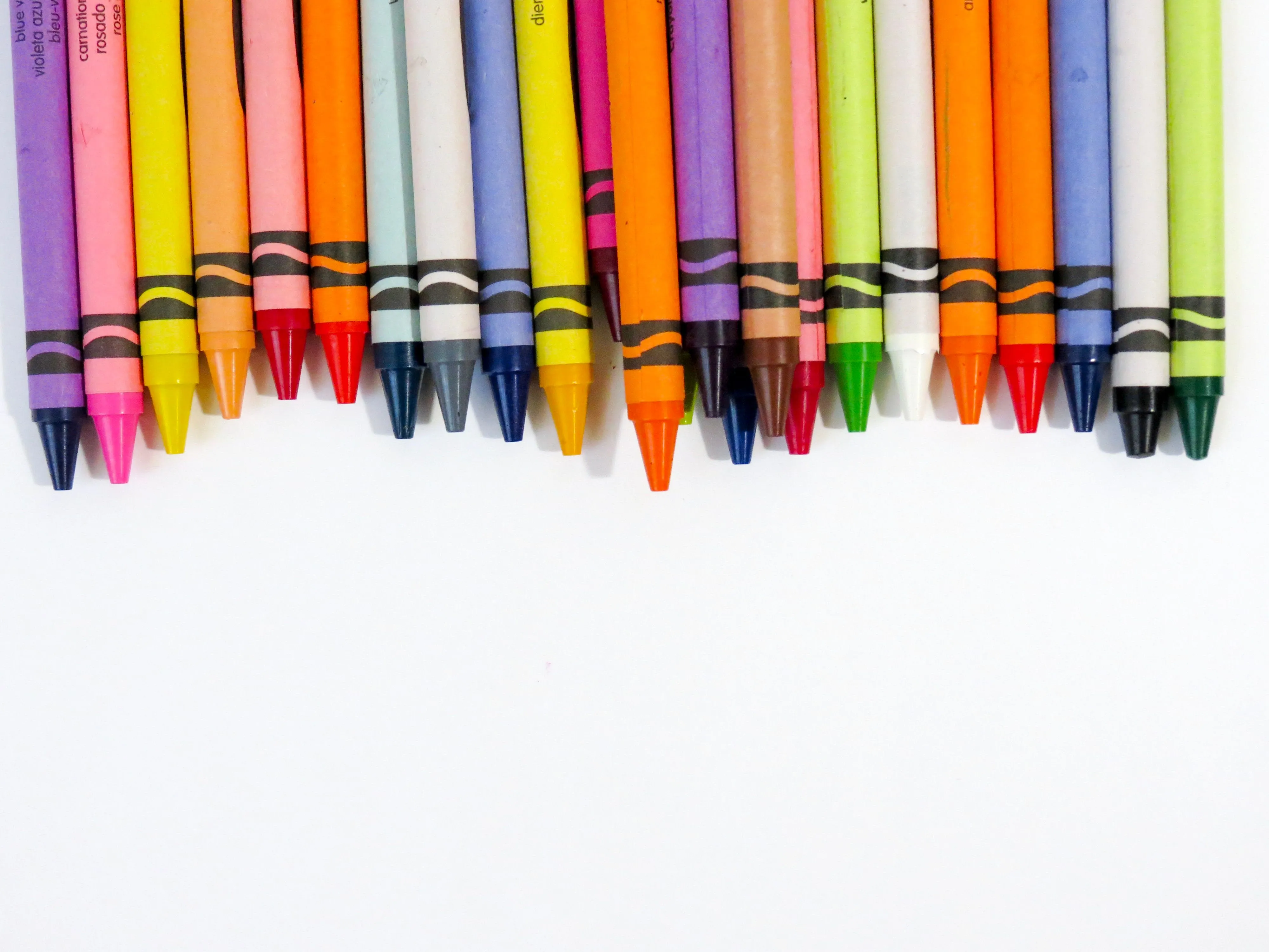 Crayons in assorted colors